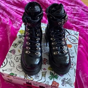 Jeffrey Campbell Czech Boots “Wednesday Adams Vibes”